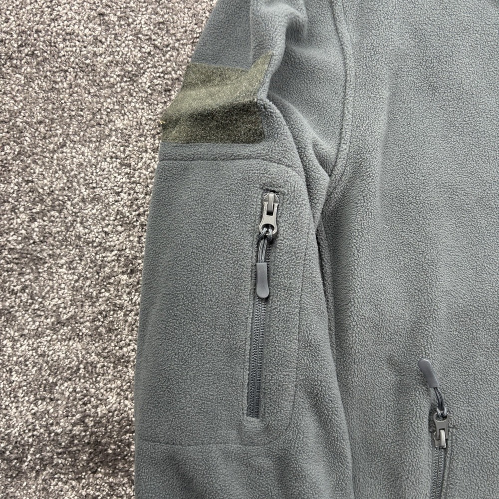Baerskin Tactical Hoodie V1 Mens XL Gray Full Zip Fleece Multi-Pocket Jacket - Picture 5 of 14
